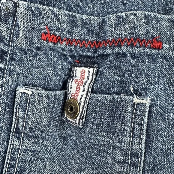 Vintage Paco Jeans Jeans Mens 34x31 Blue Wide Leg Baggy Embroidered Y2K Skater